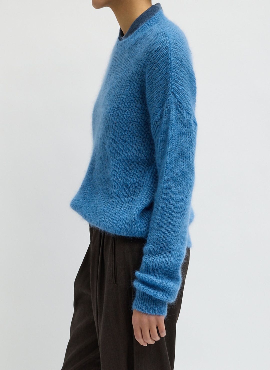 Silk Mohair Crewneck Easy Pullover #3