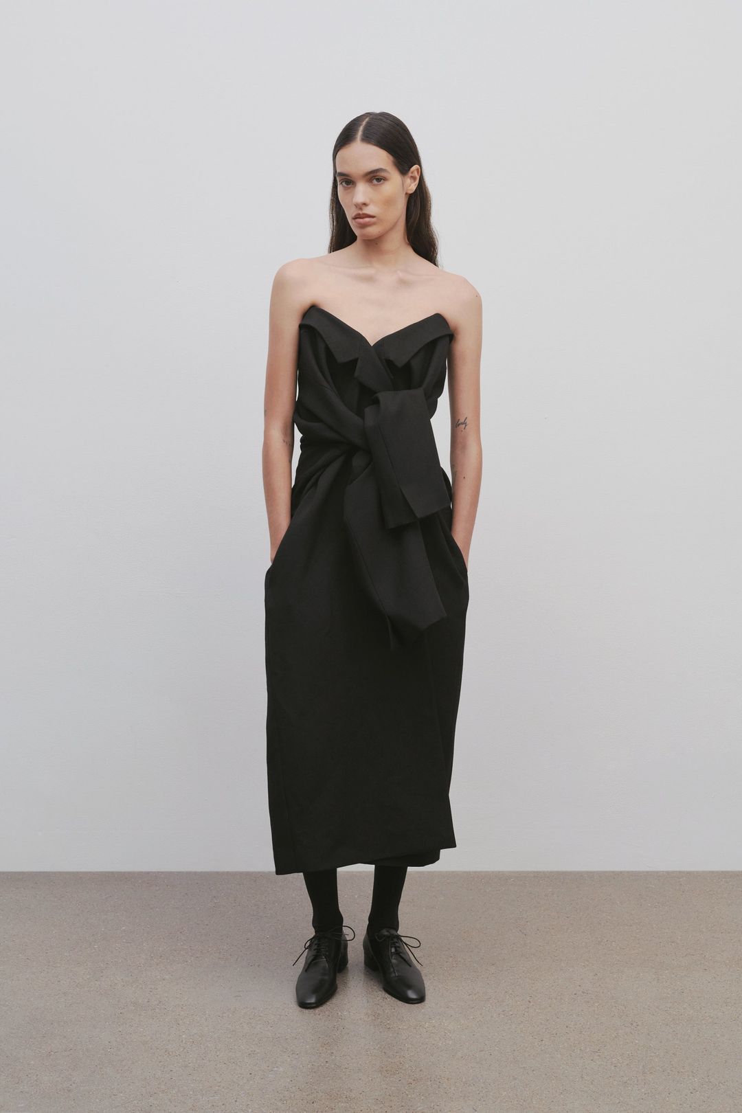 Arpelle Dress in Virgin Wool and Mohair #4