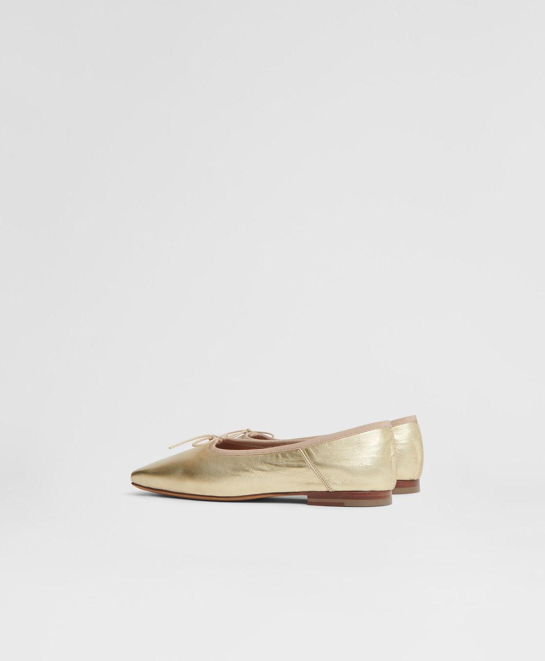 Square Toe Ballerina - Gold #3