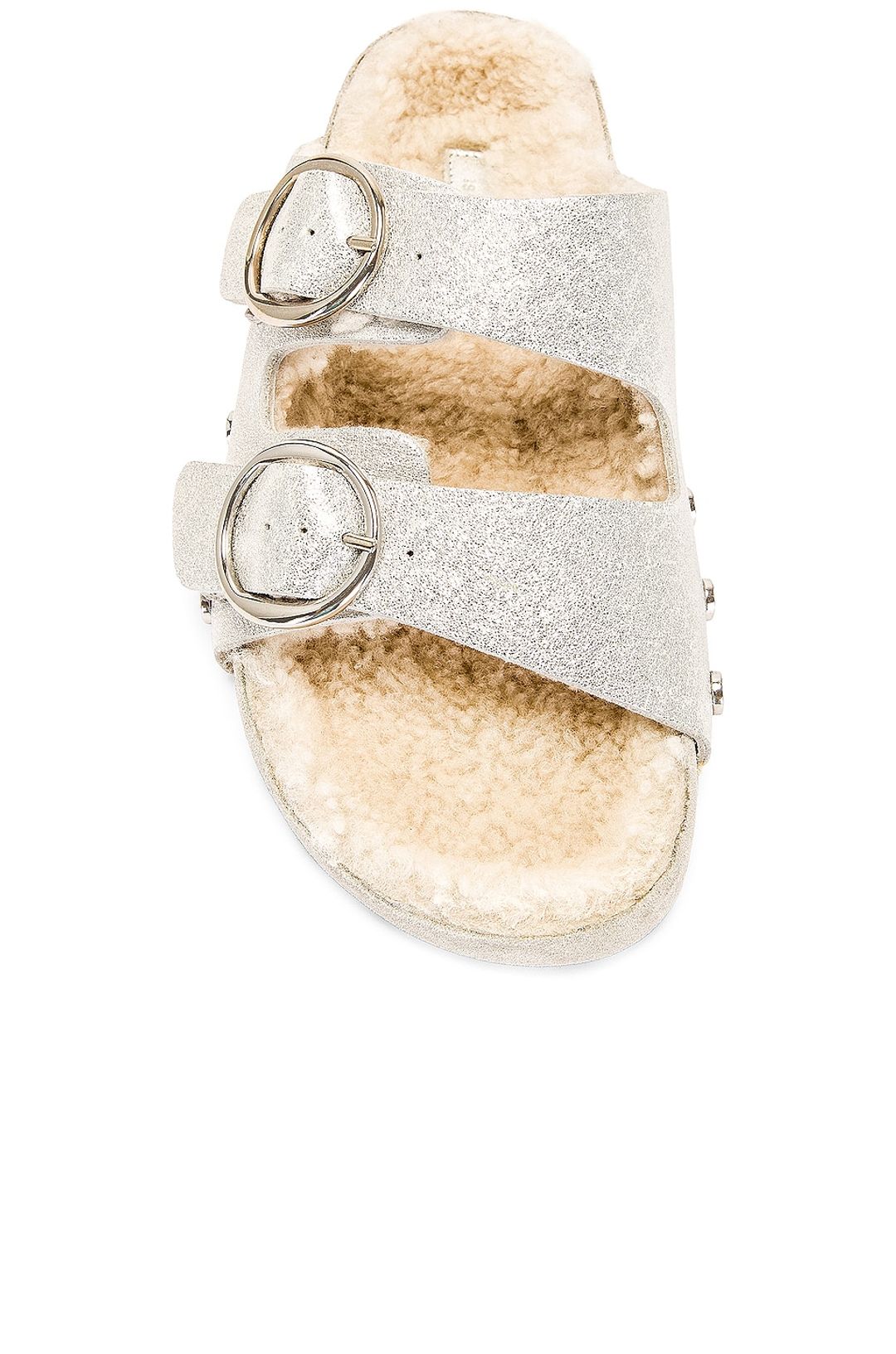 Lennyo Shearling Sandal #4