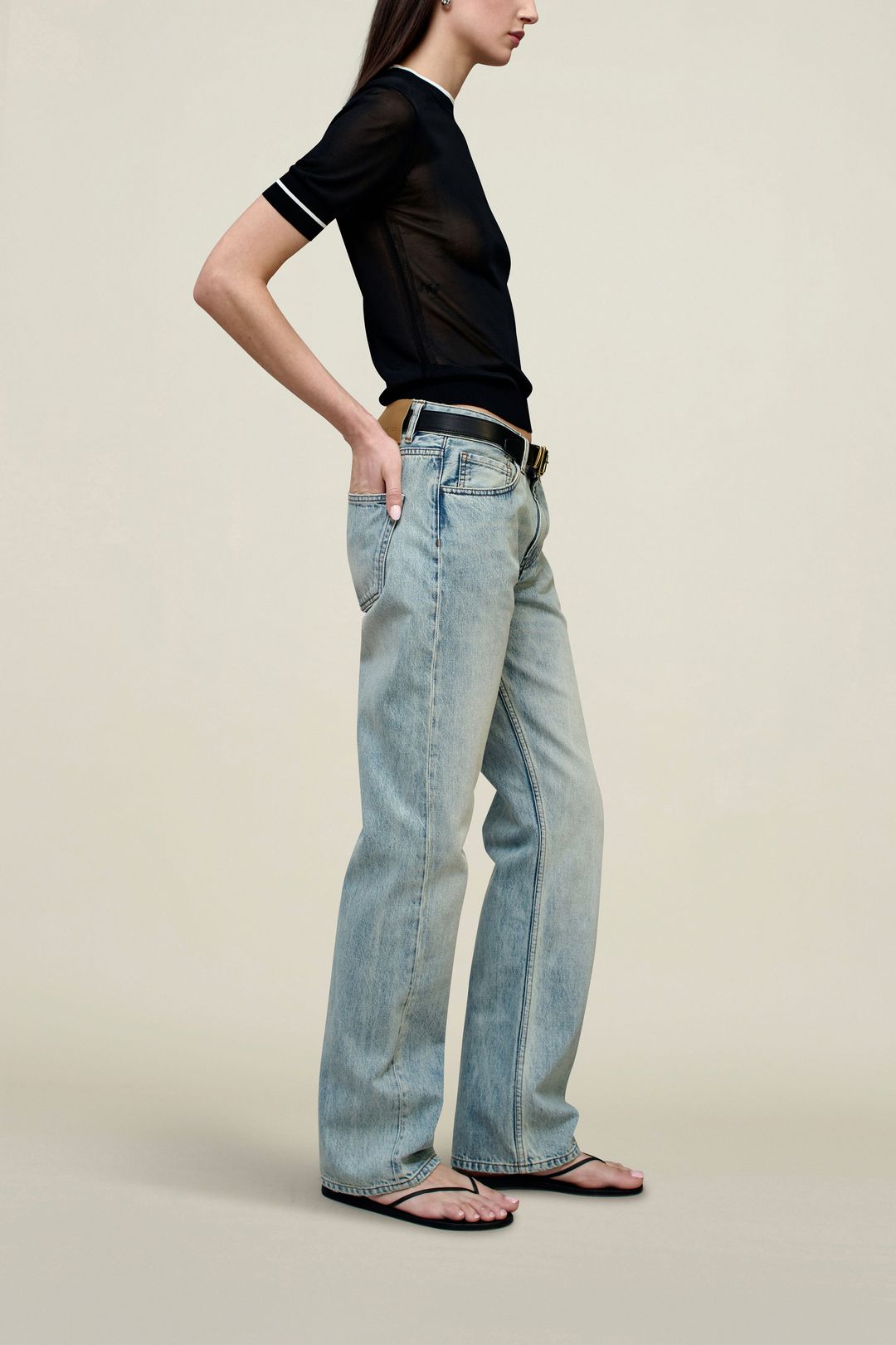 Adina Low-Rise Jean in Cotton Denim #3