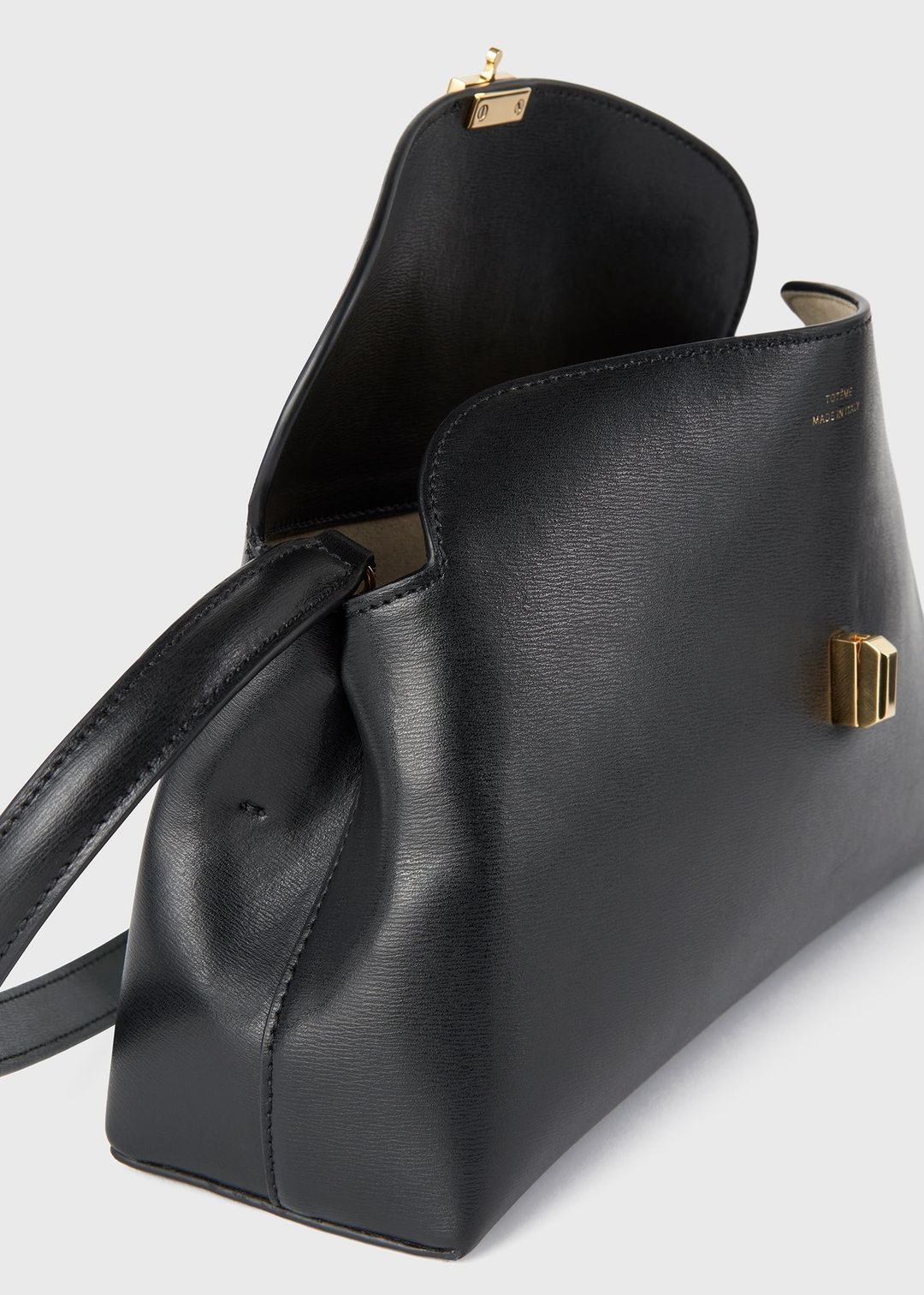 T-lock leather clutch black #8