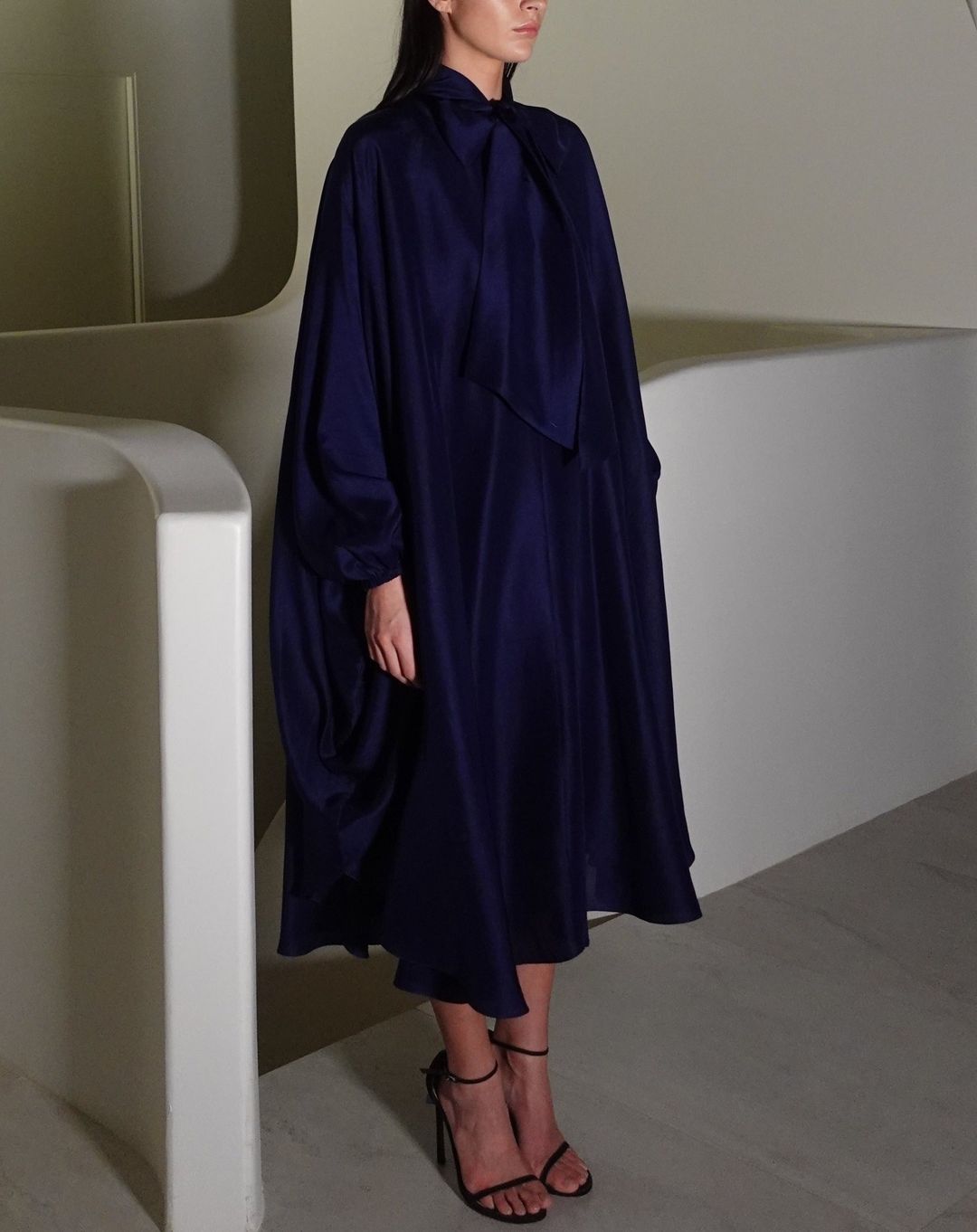 Emlyn Raw Silk Midi Dress #4