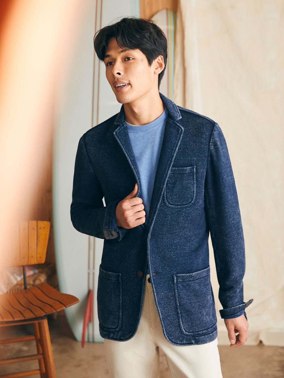 Movement™ Crewneck Sweater (Tall) - Azure Sky Heather #6