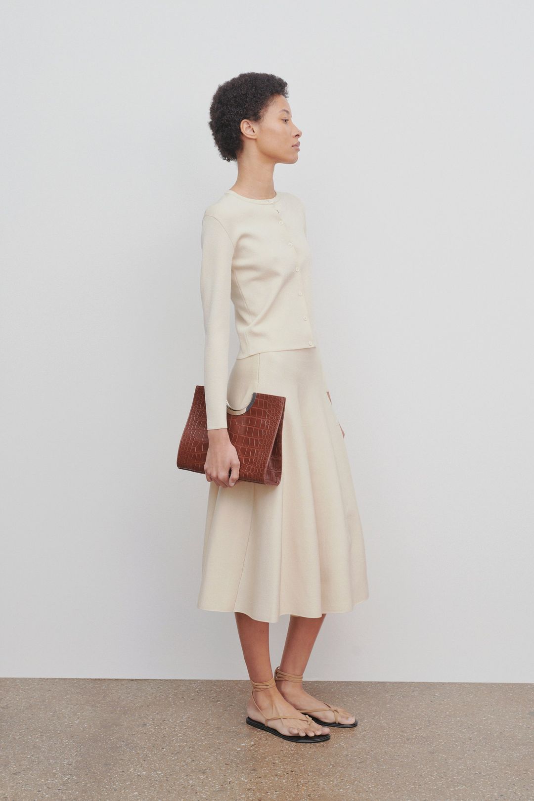 Cindy Skirt in Glossy Viscose #3