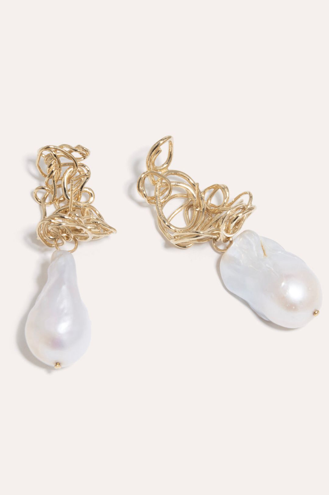 The Myth Maker's Myth - Baroque Pearl and Gold Vermeil Earrings #5