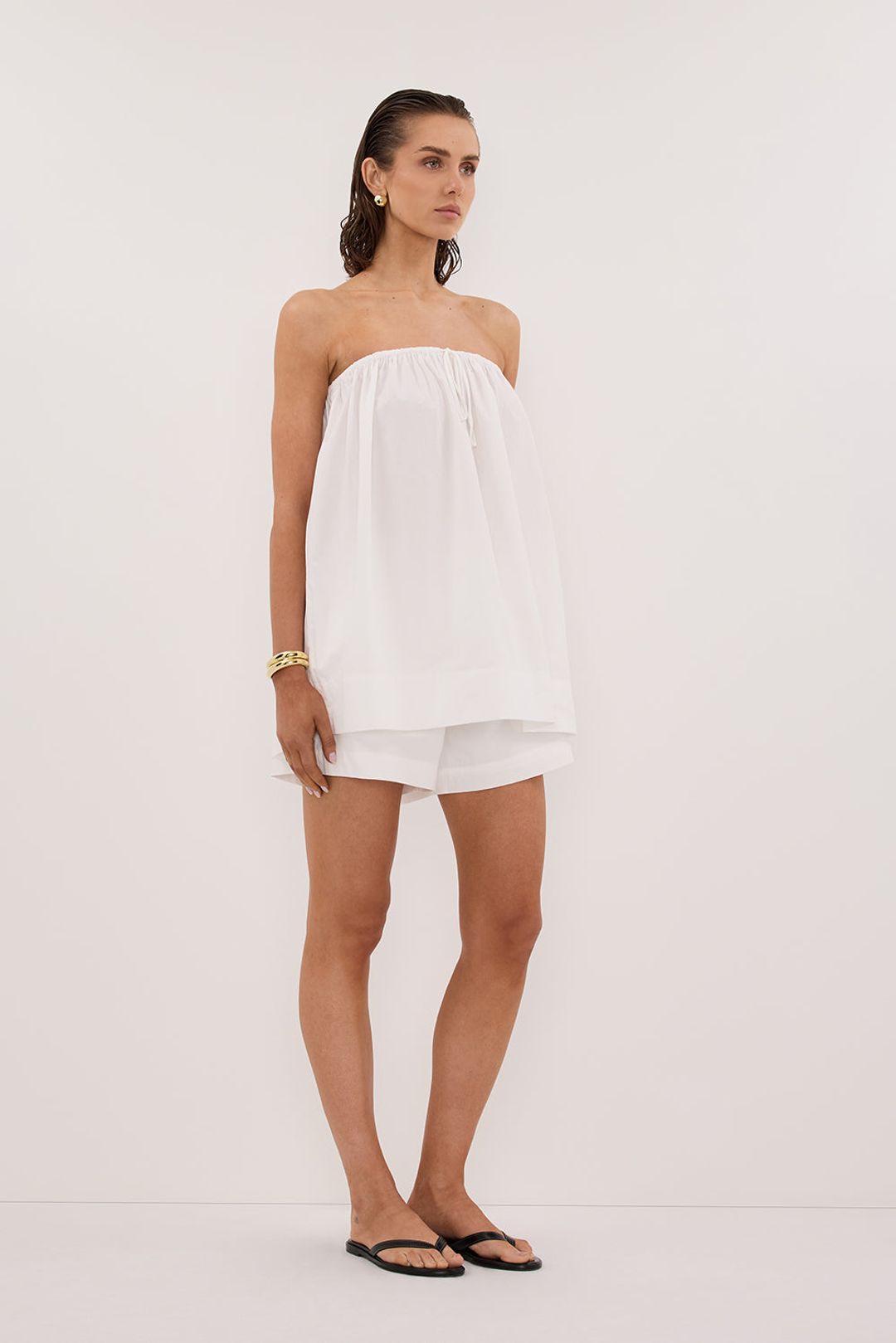 SOMMER WHITE POPLIN SHORT #3