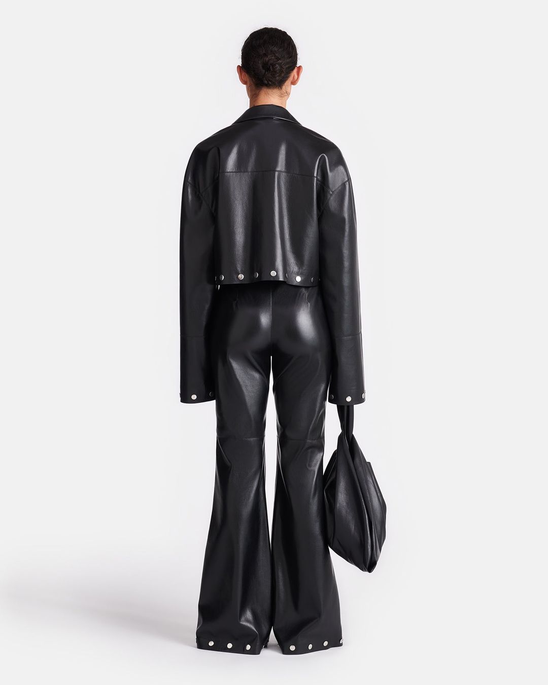 Maylee - Studded Okobor™ Alt-Leather Pants - Black #3