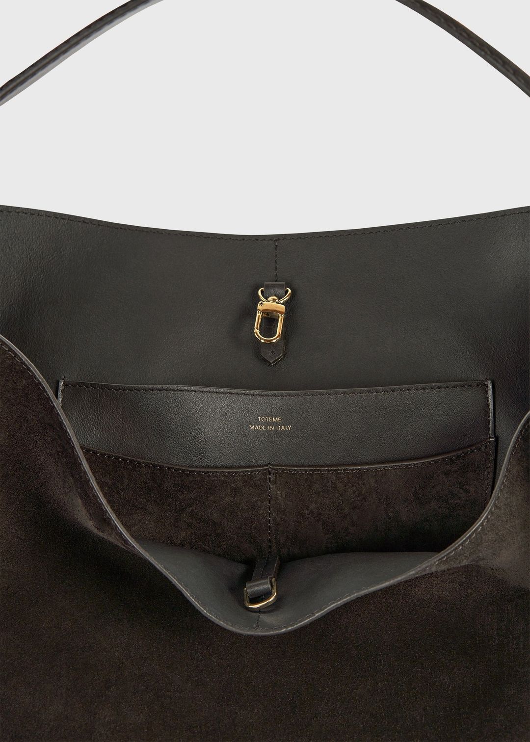 Belted suede tote pepper #6