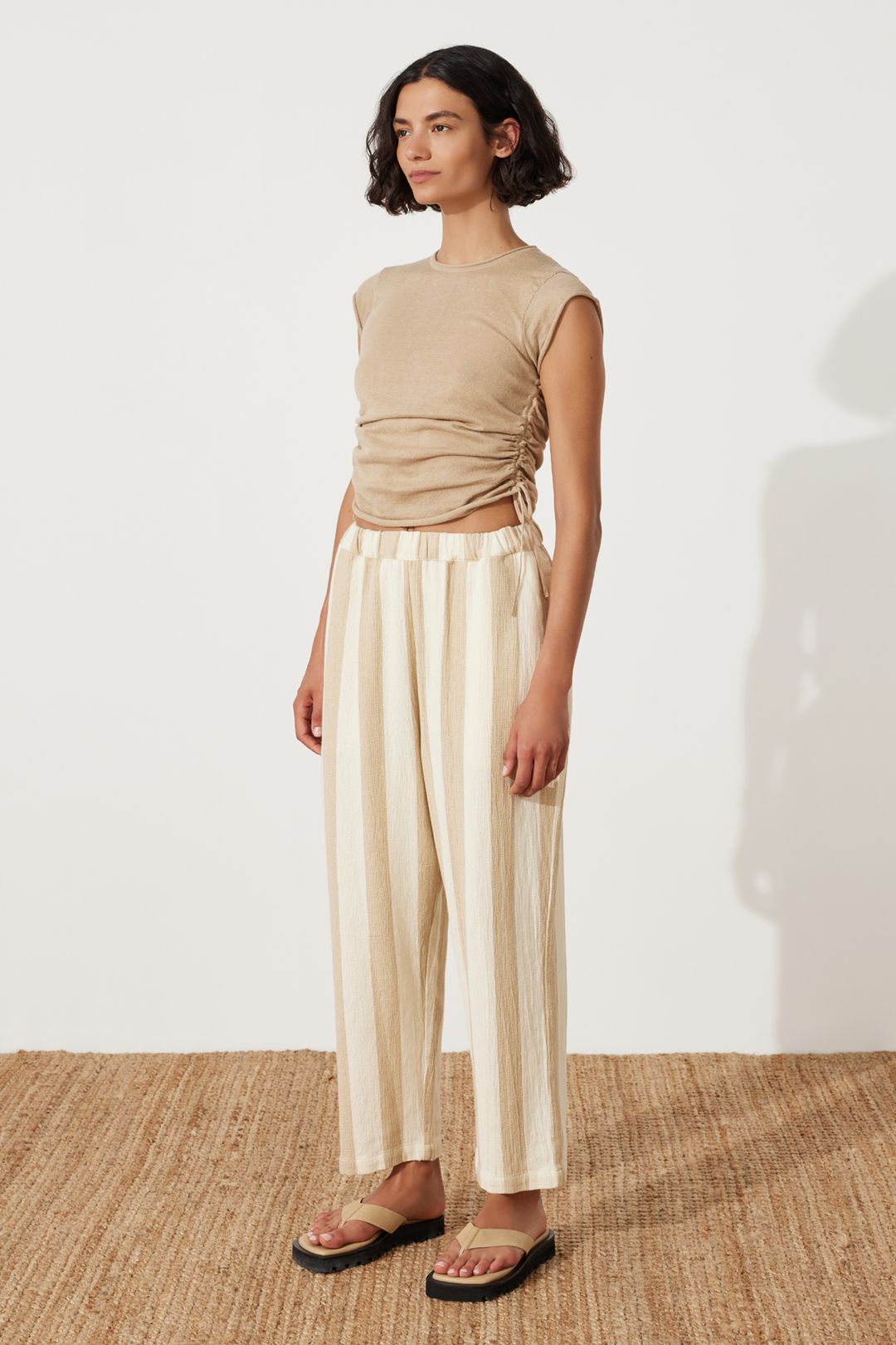 Natural Stripe Organic Cotton Pant #3