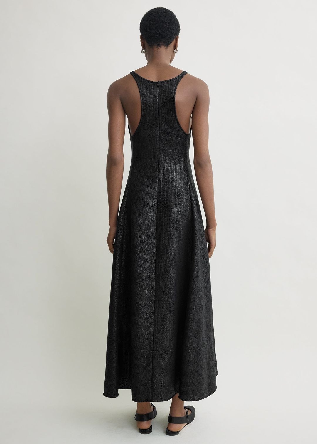 Sculpted cotton dress black #3