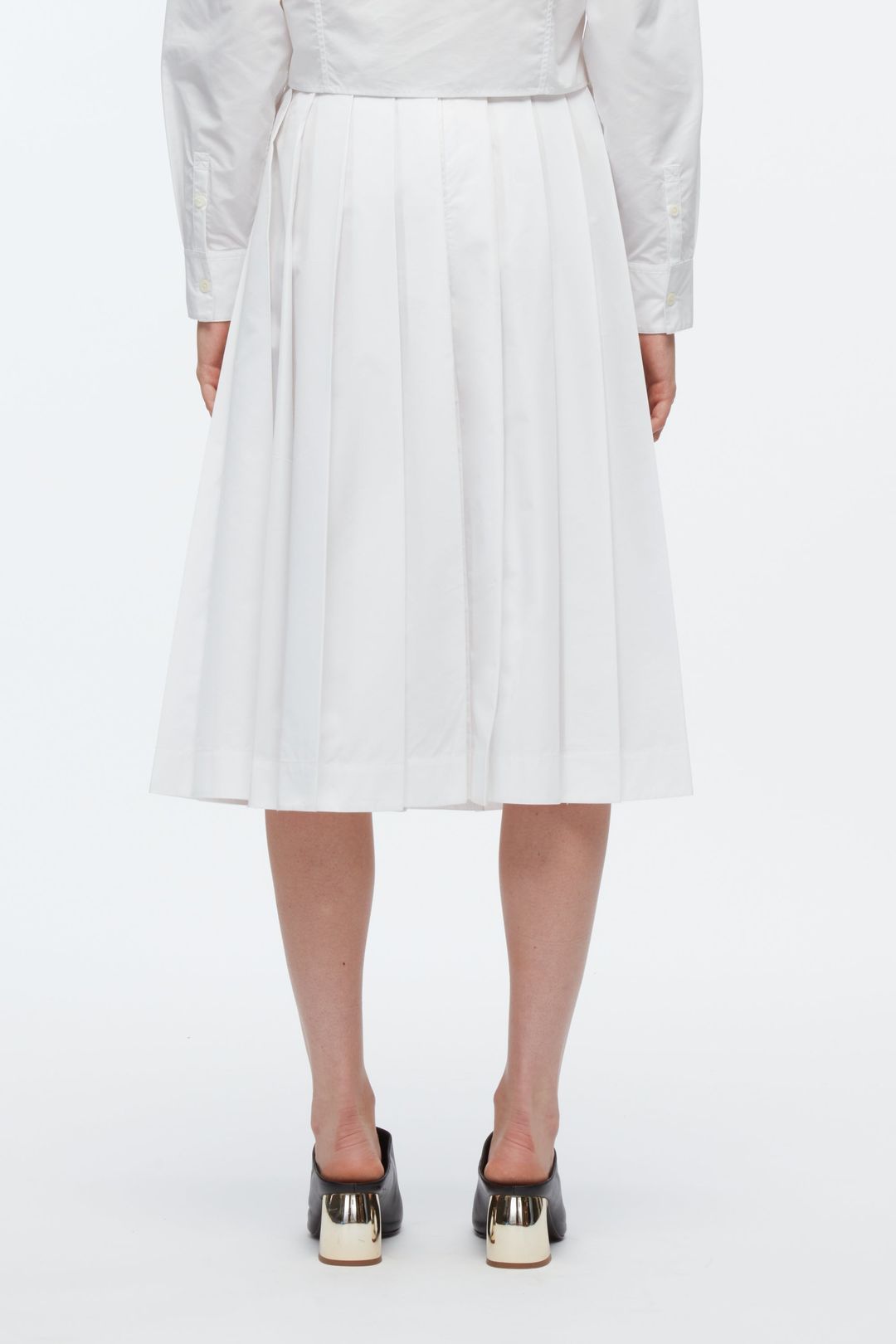 Knife Pleat Belted Skirt #15