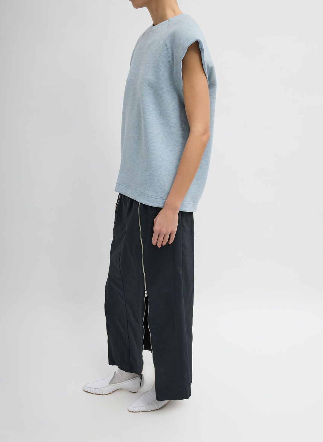 Bonded Viscose Sculpted Sleeveless Top #5