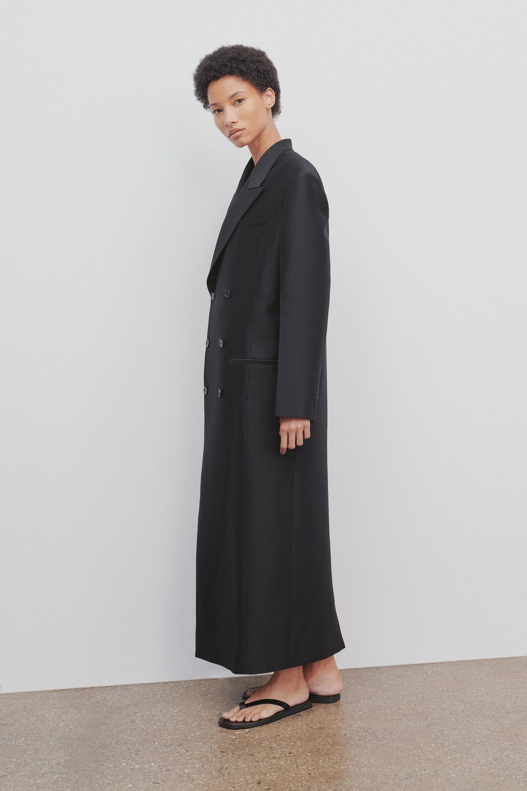 Catena Coat in Wool and Silk #6