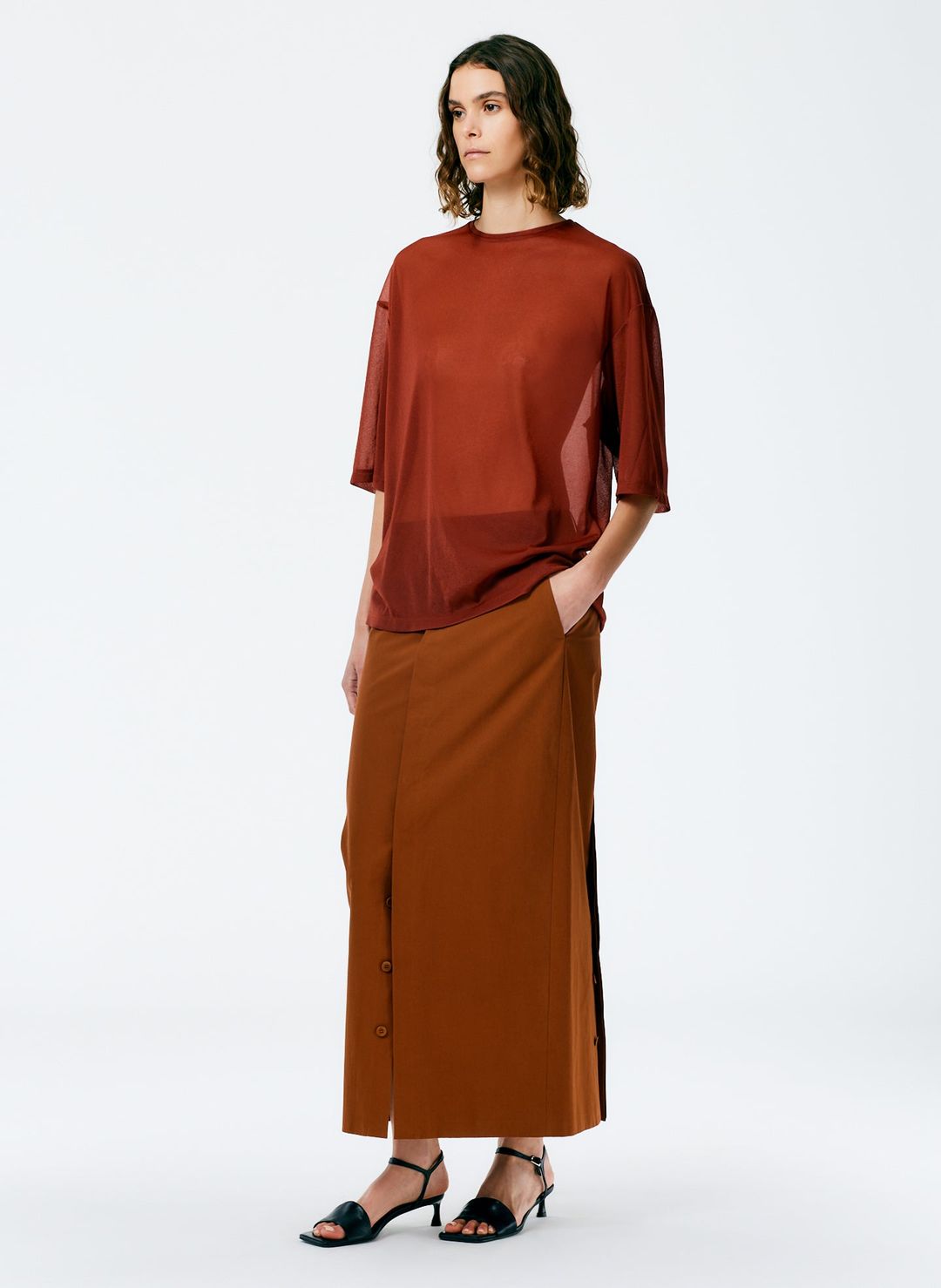 Sheer Gauze Easy T-Shirt #4