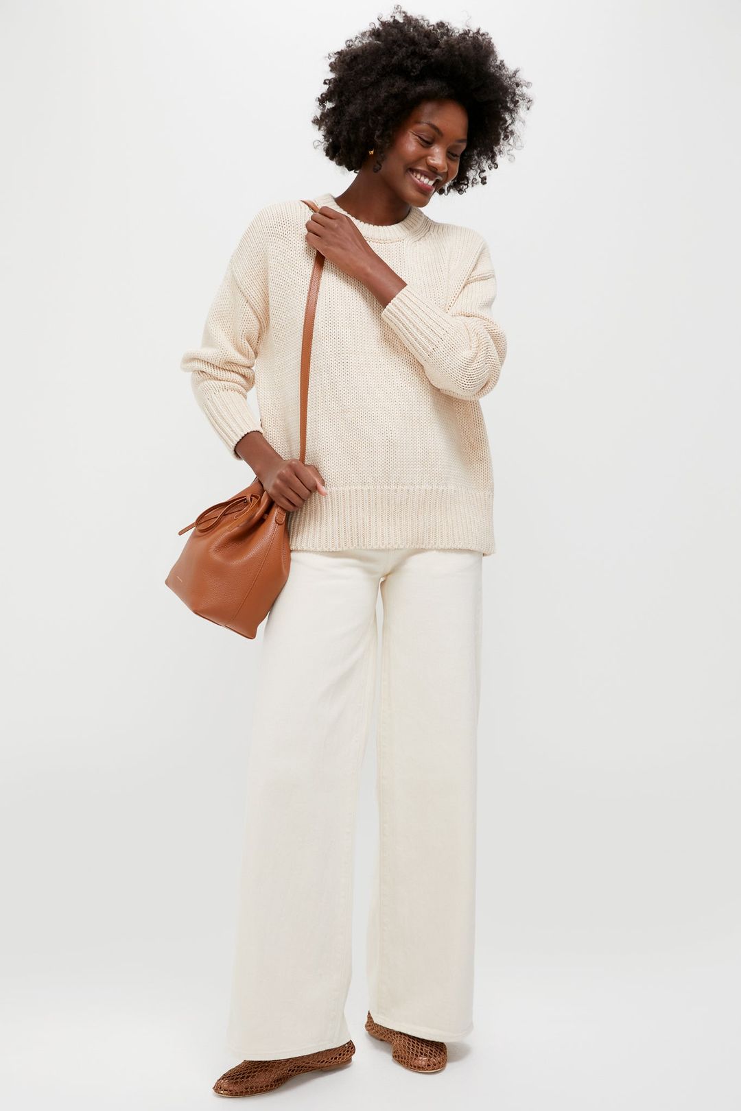 Sandstone Cotton Cliff Crewneck Sweater