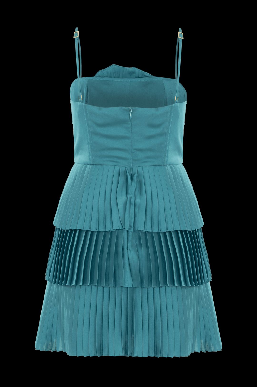 DREAM SATIN FLOWER MINI DRESS #4