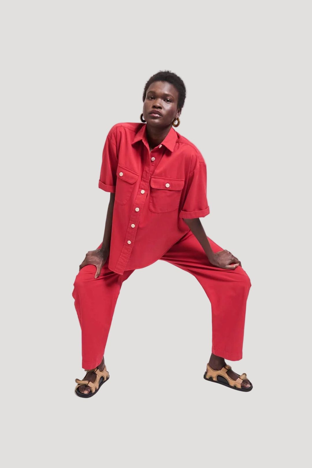 The Boxer Pant in Red #10