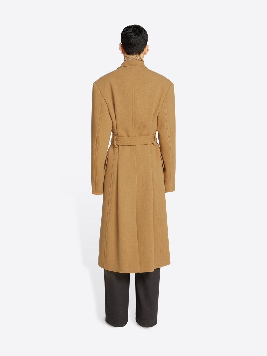 Wool belted coat #4