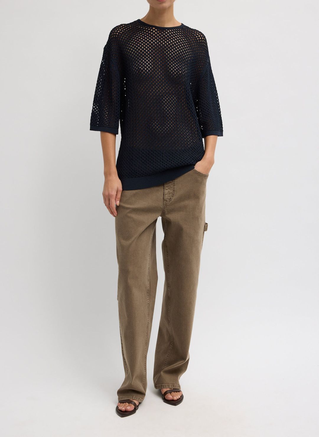 Crochet Netting Oversized Easy T-Shirt #4