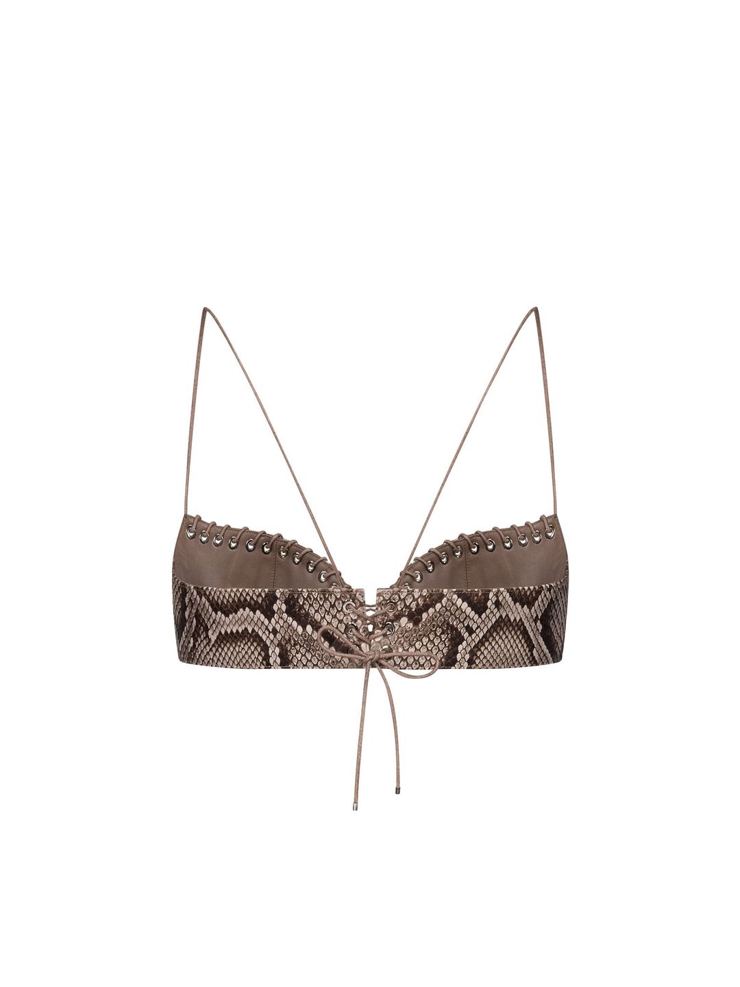 Bra in Python Leather