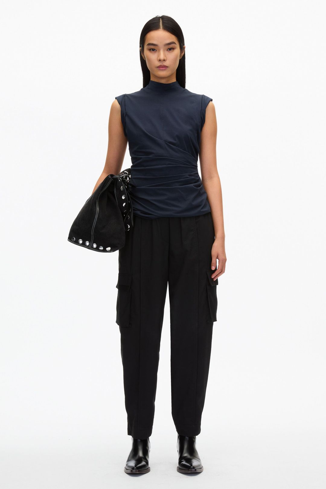 Draped Mockneck Tank #5