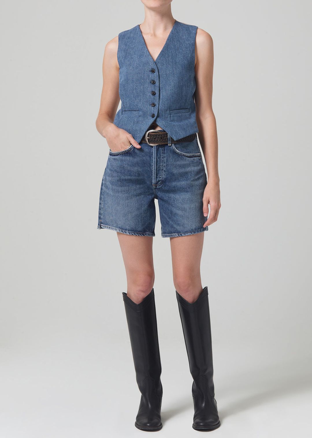 Marlow Long Vintage Short in Amaretto