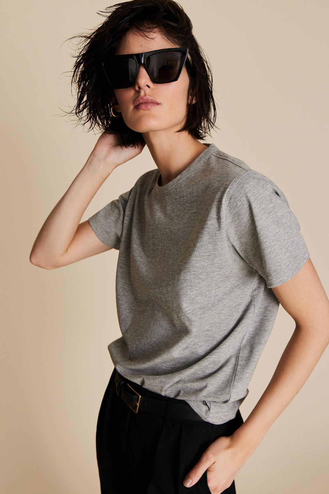 The Iconically Soft Perfect Tee in Heather Grey #4