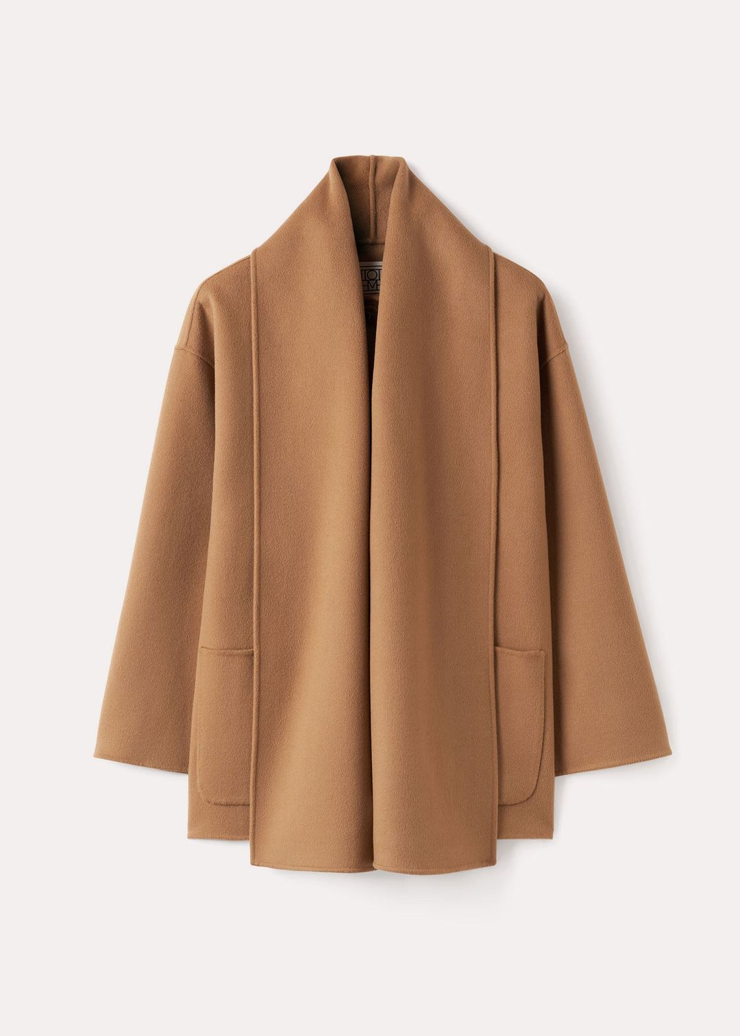 doublé scarf jacket camel #6