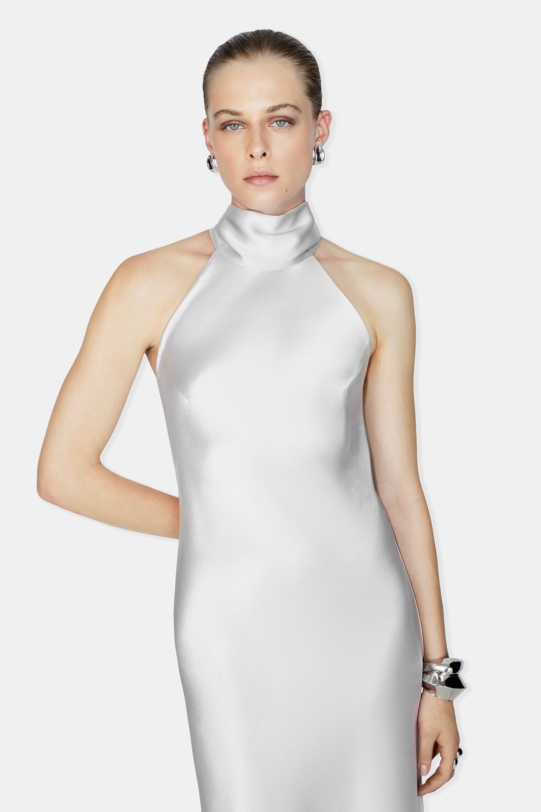 Sienna Dress - Platinum #4