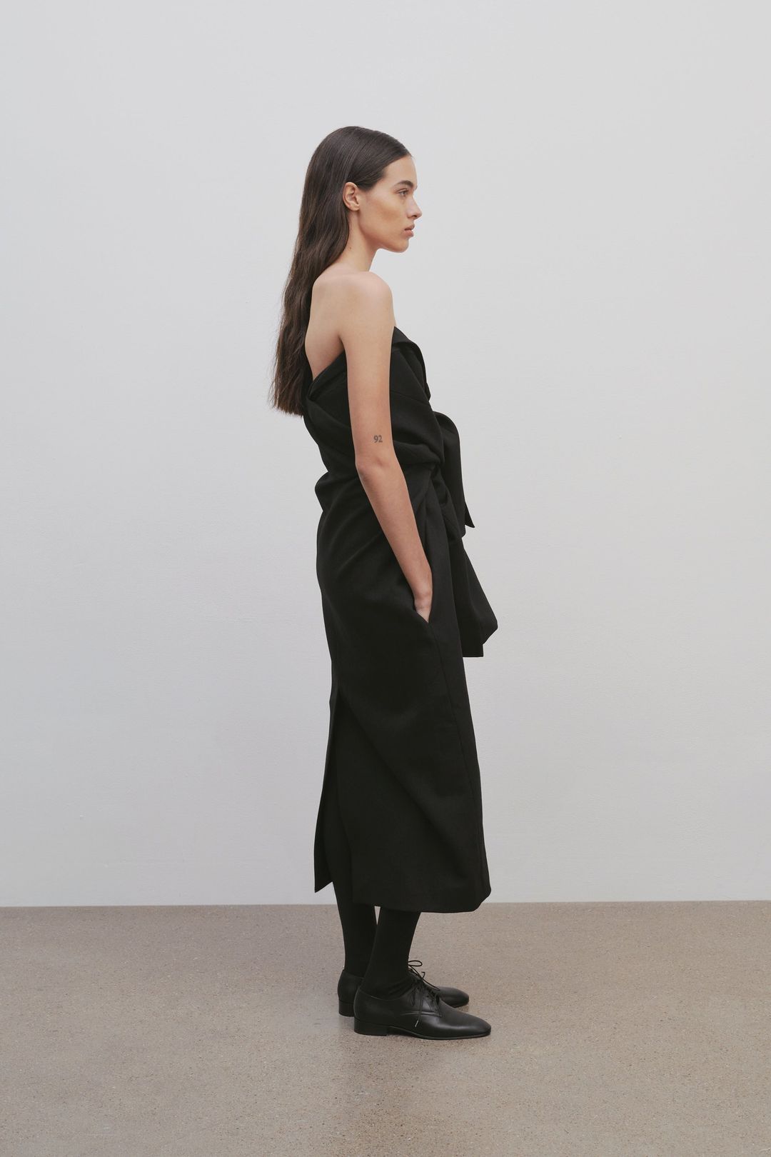 Arpelle Dress in Virgin Wool and Mohair #5