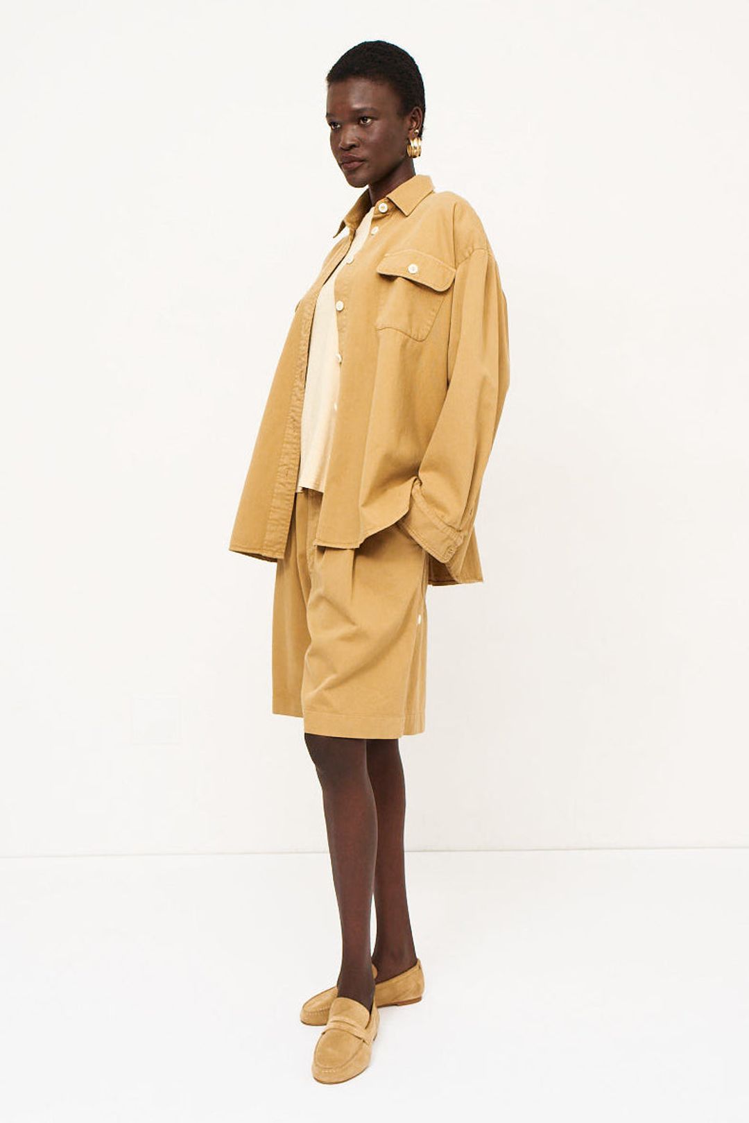 The Pleat Short in Tan #7
