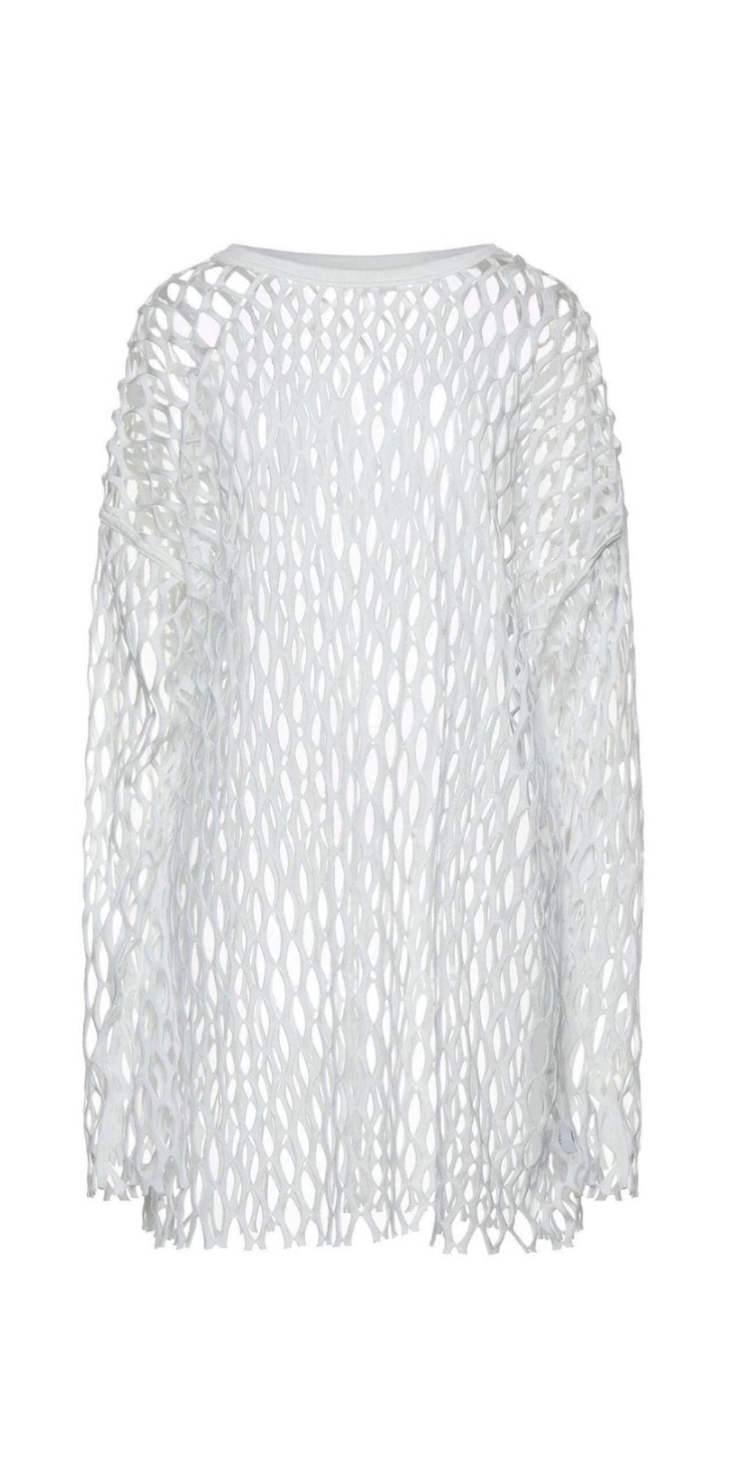 White mesh top