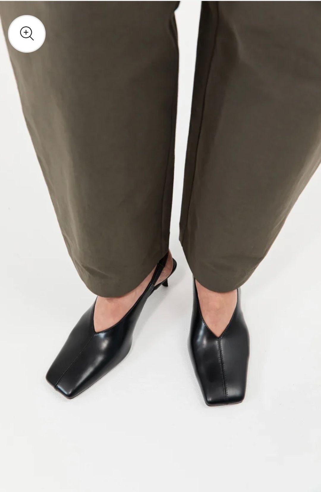 Square toe slingback 