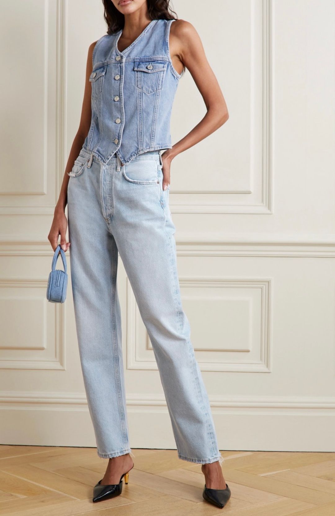 ‘90s Pinch Waist high-rise straight-leg jeans