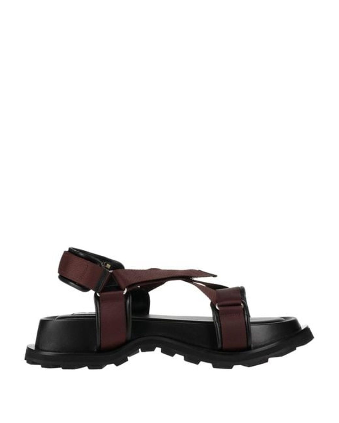 Brown and Black Webbed Lug Sole Sandal