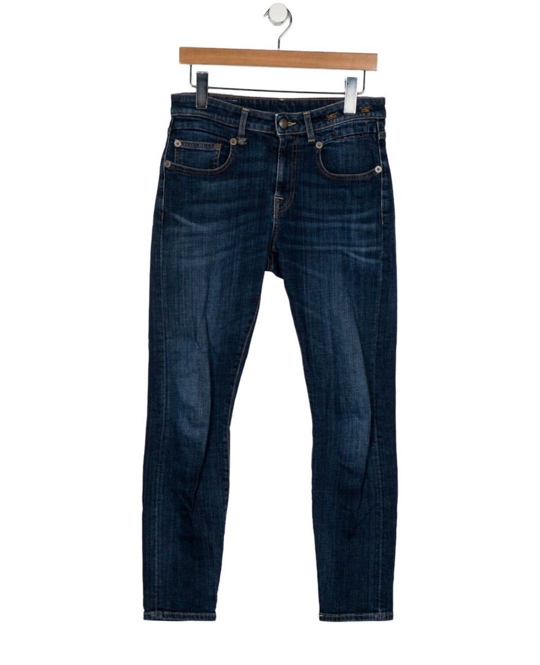 Mid rise skinny leg jeans blue 