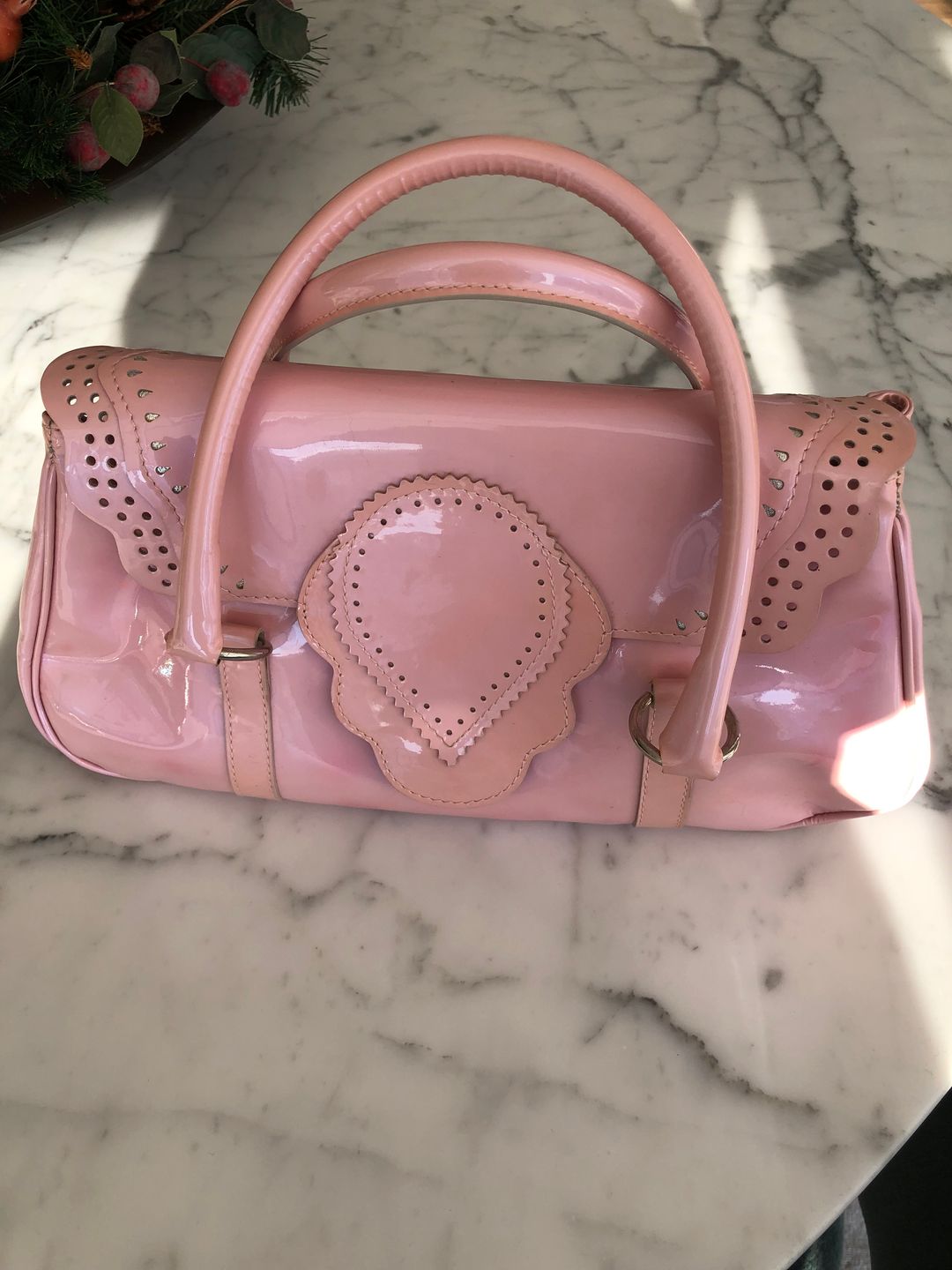 Pink Flap Handbag signed by Monsieur Louboutin #2