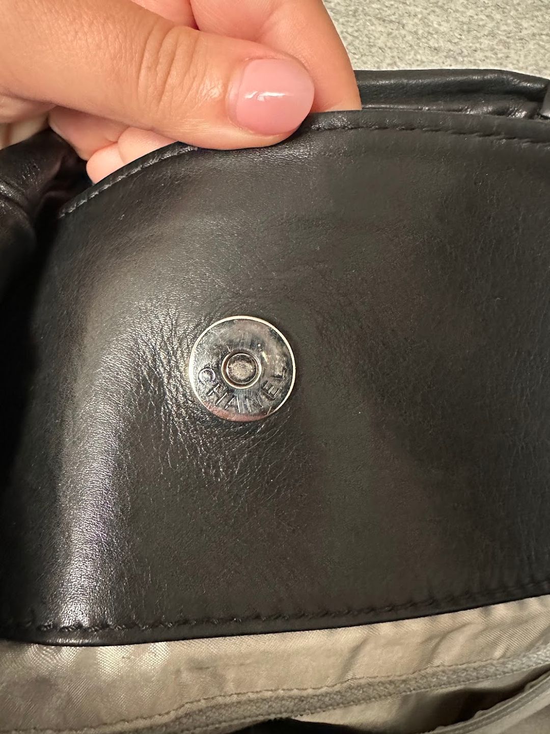 Chanel Black Large Quilted Calf Leather Tote Hobo Handbag #5