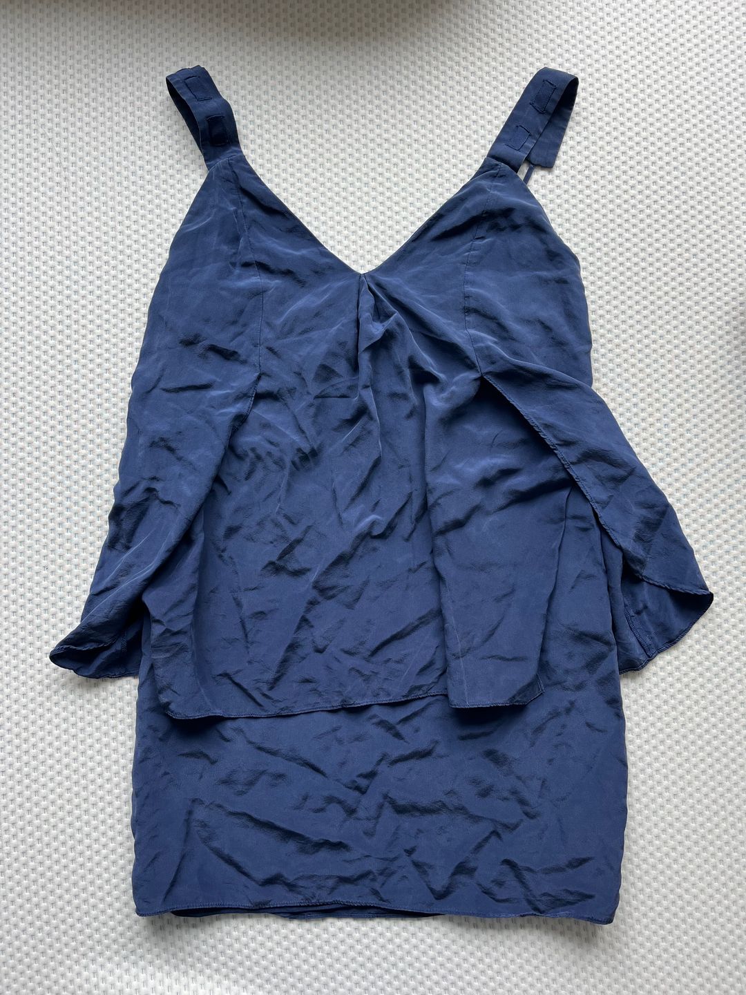 Guess by Marciano - blue vintage silk flowy minidress