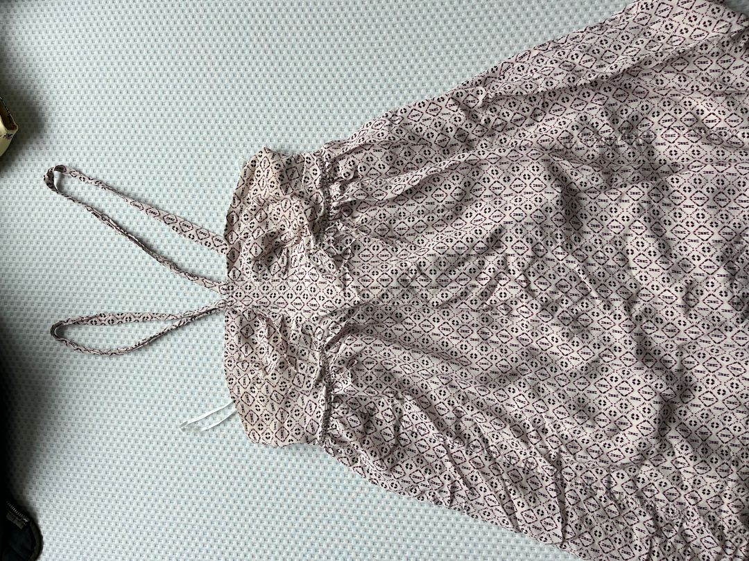 Halter style silk minidress 