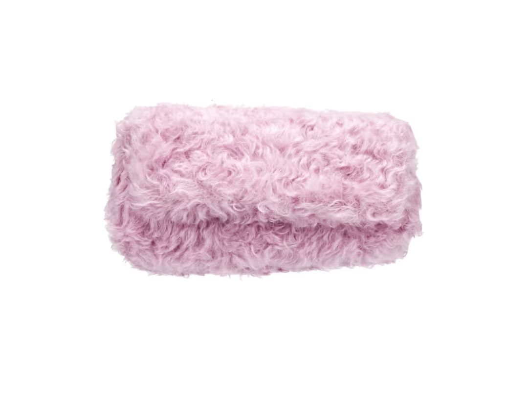 Faux-fur clutch