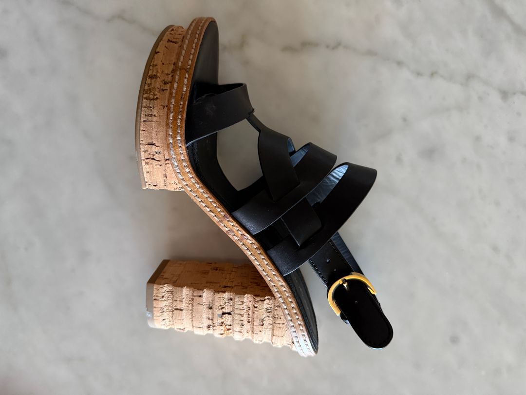Black Leather Sandals