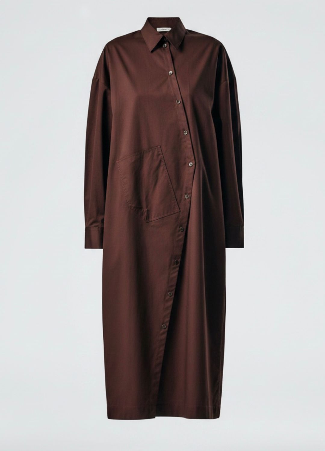Lightweight Cotton Sateen Shirtdress