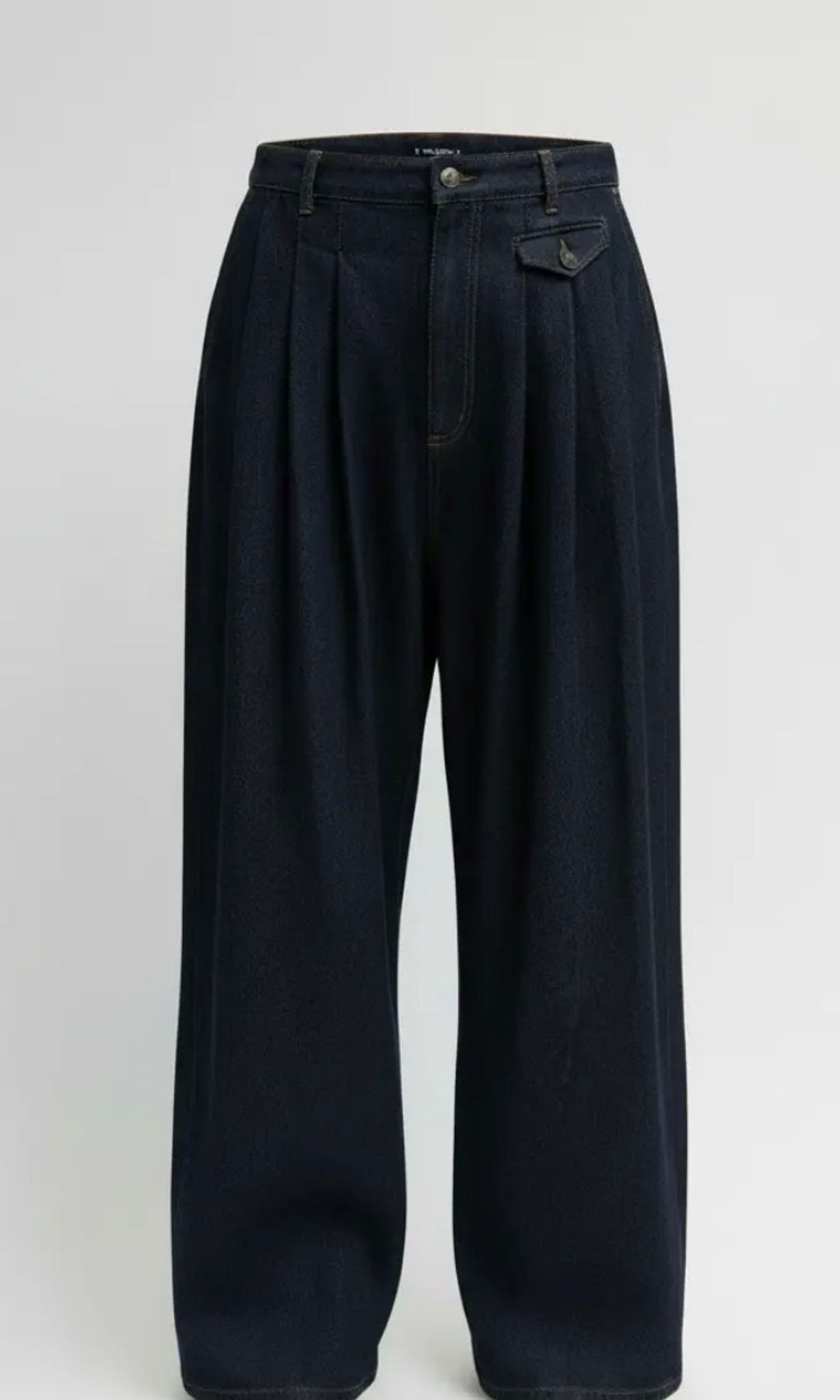 Indigo Denim Triple Pleat Jean #2