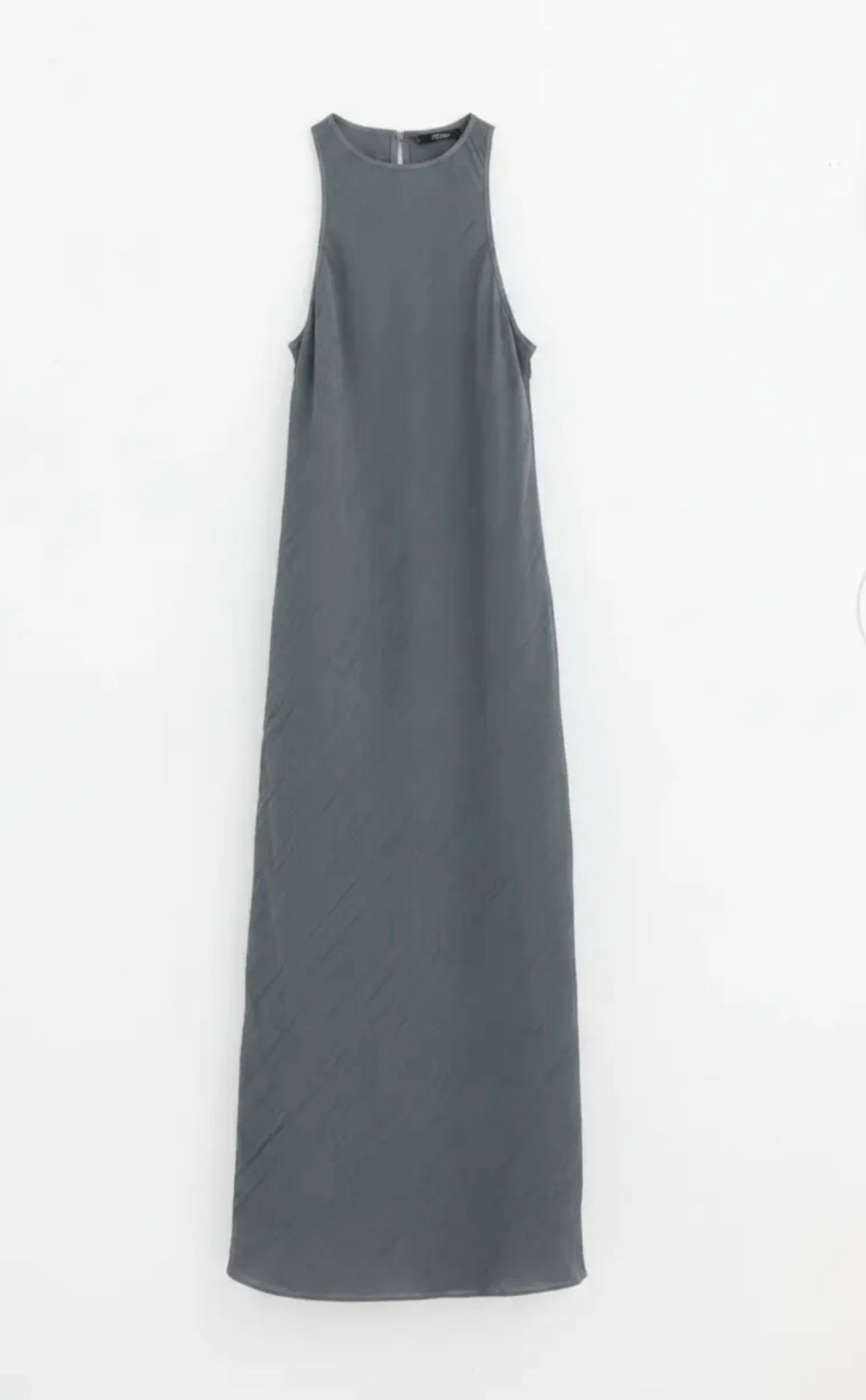 The Crinkle Slip Midi Bias Dress