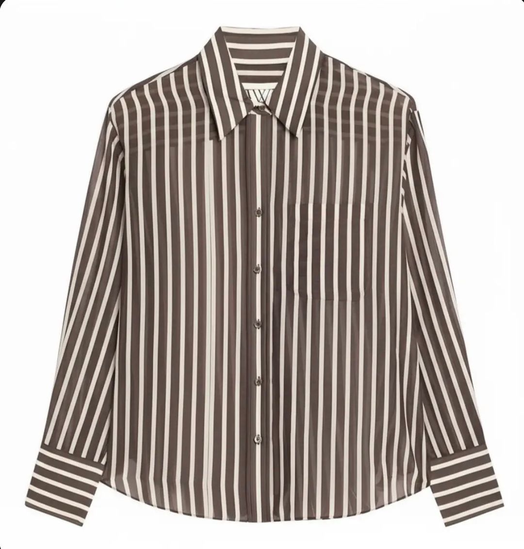 Joey Shirt in Washed Silk Voile