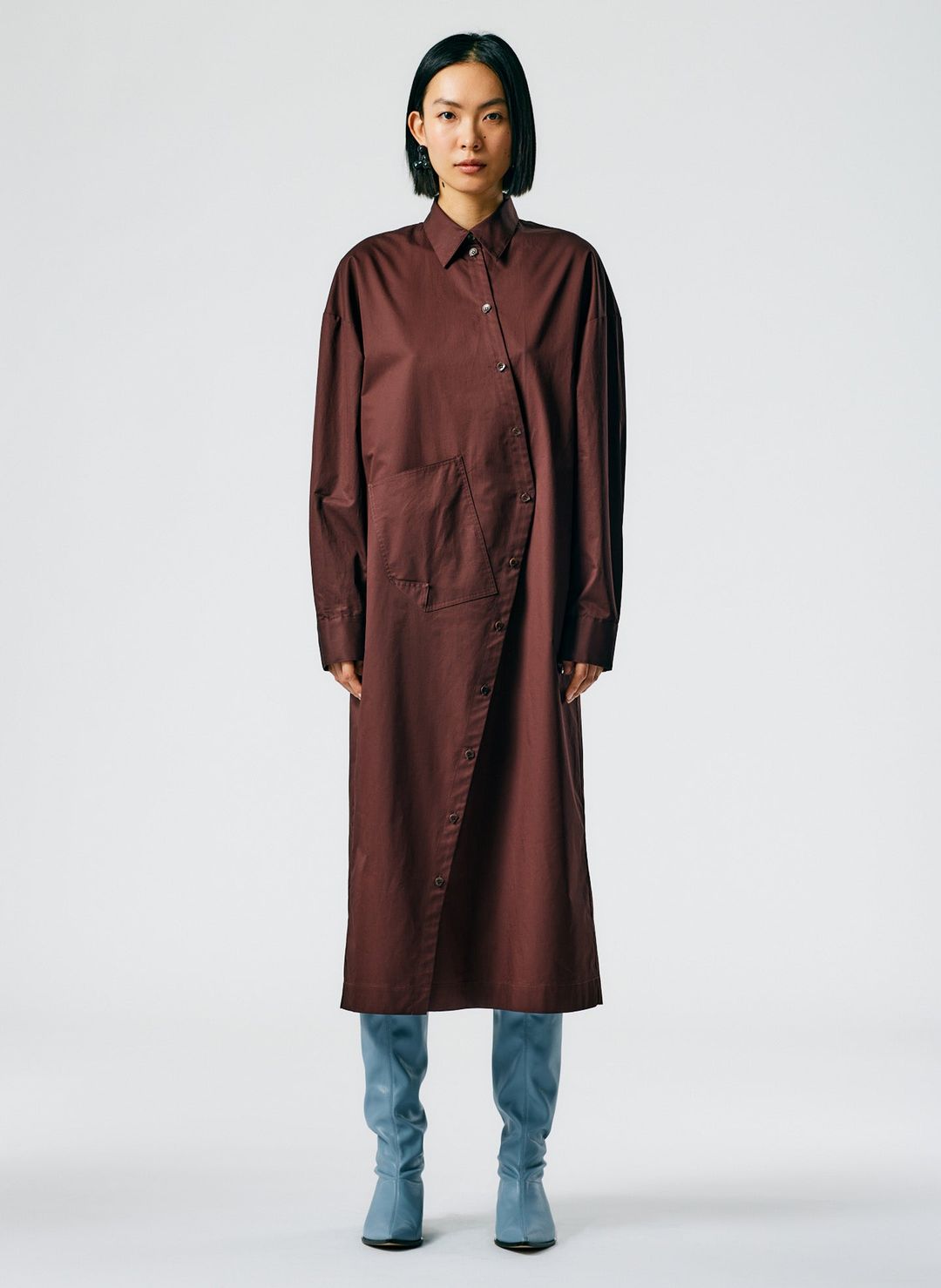 Lightweight Cotton Sateen Shirtdress #3