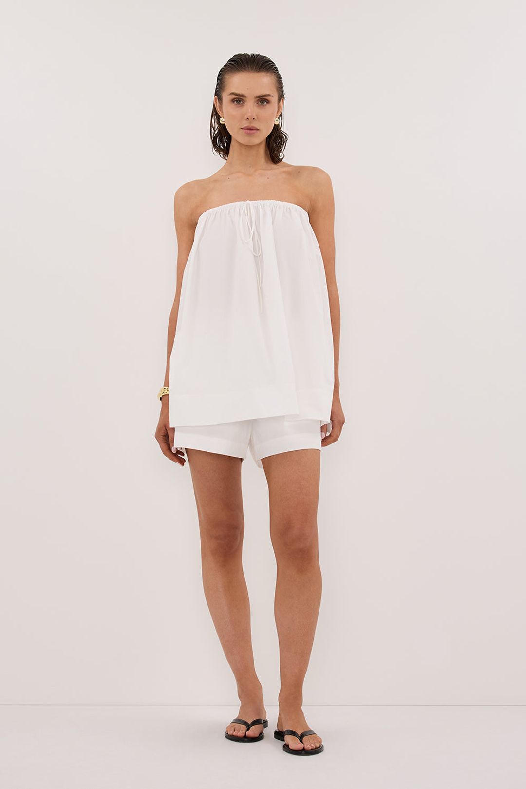 SOMMER WHITE POPLIN SHORT #9
