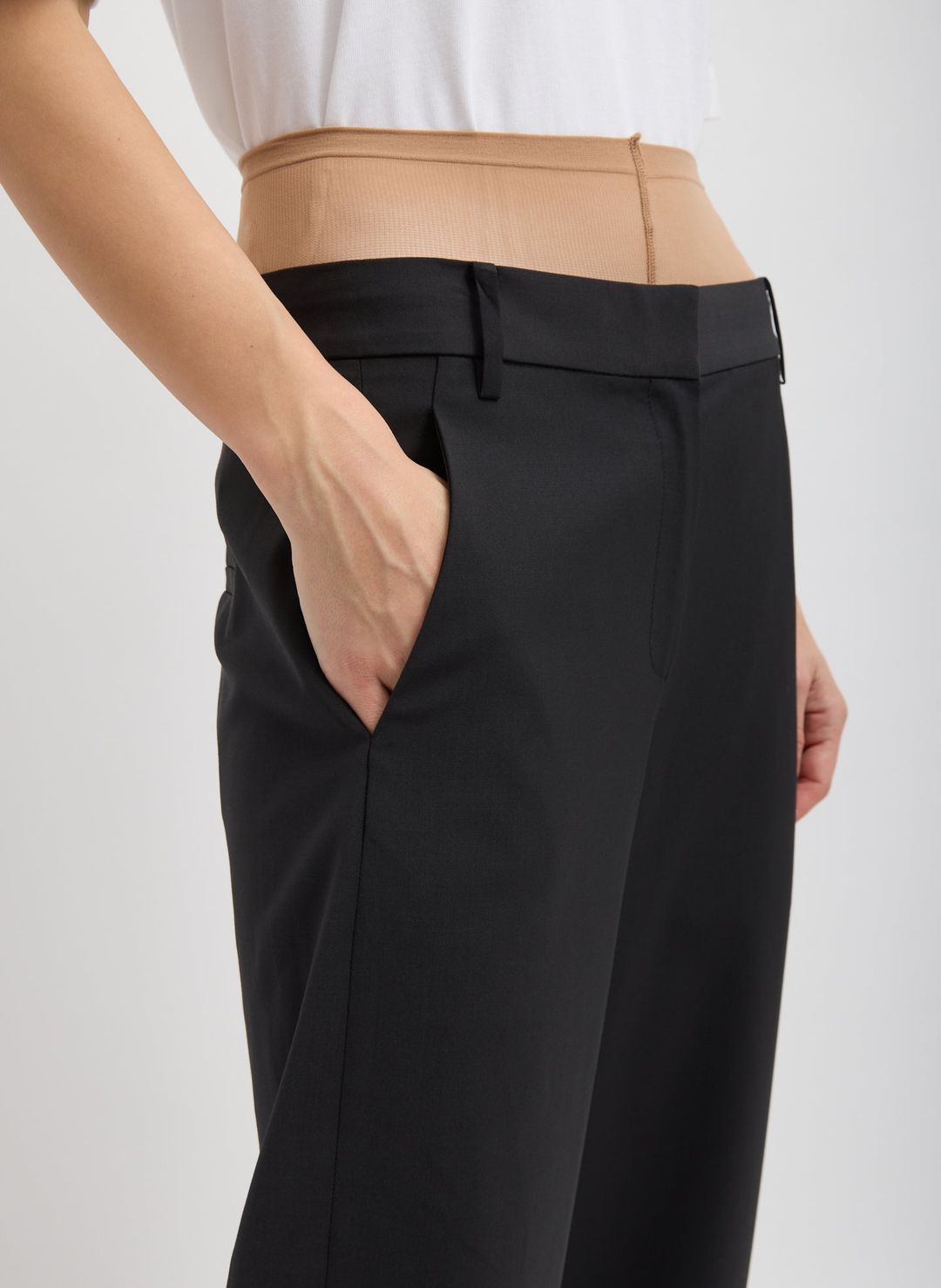 Tropical Wool Reese Sculpted Trouser #3
